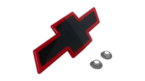 1988-1993 Chevrolet 454 SS Red and Black Front Bowtie Emblem 15607532