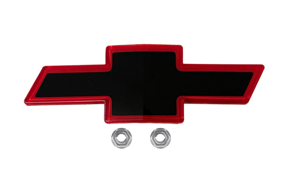 1988-1993 Chevrolet 454 SS Red and Black Front Bowtie Emblem 15607532