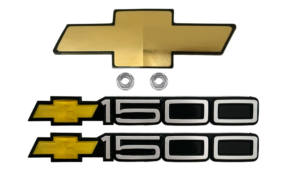 1994-1998 Chevrolet Front Bowtie and Pair of Door Emblems