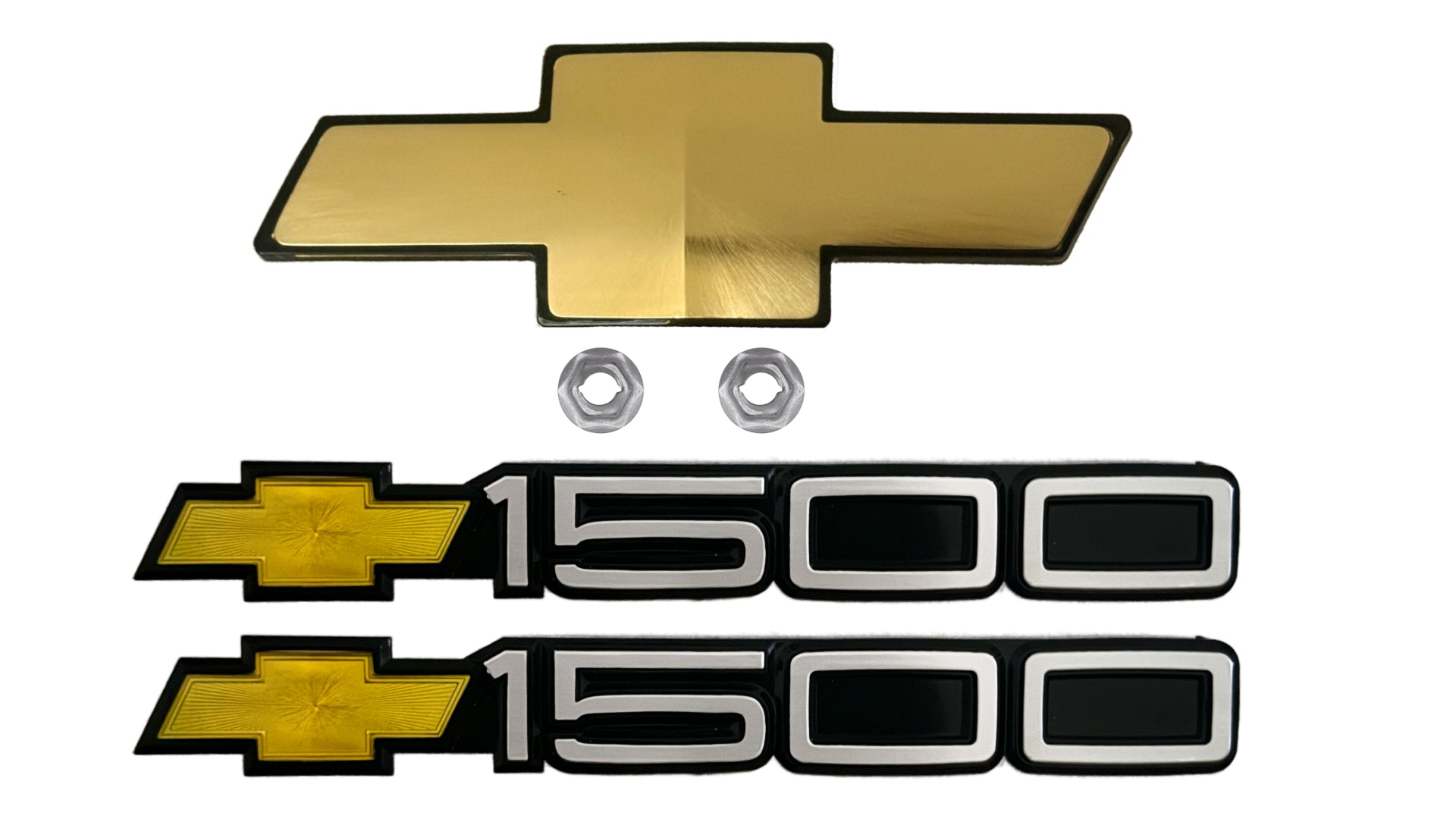 1994-1998 Chevrolet Front Bowtie and Pair of Door Emblems