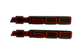 1988-1998 Chevrolet 1500 Pair of Door Emblems Red/Black