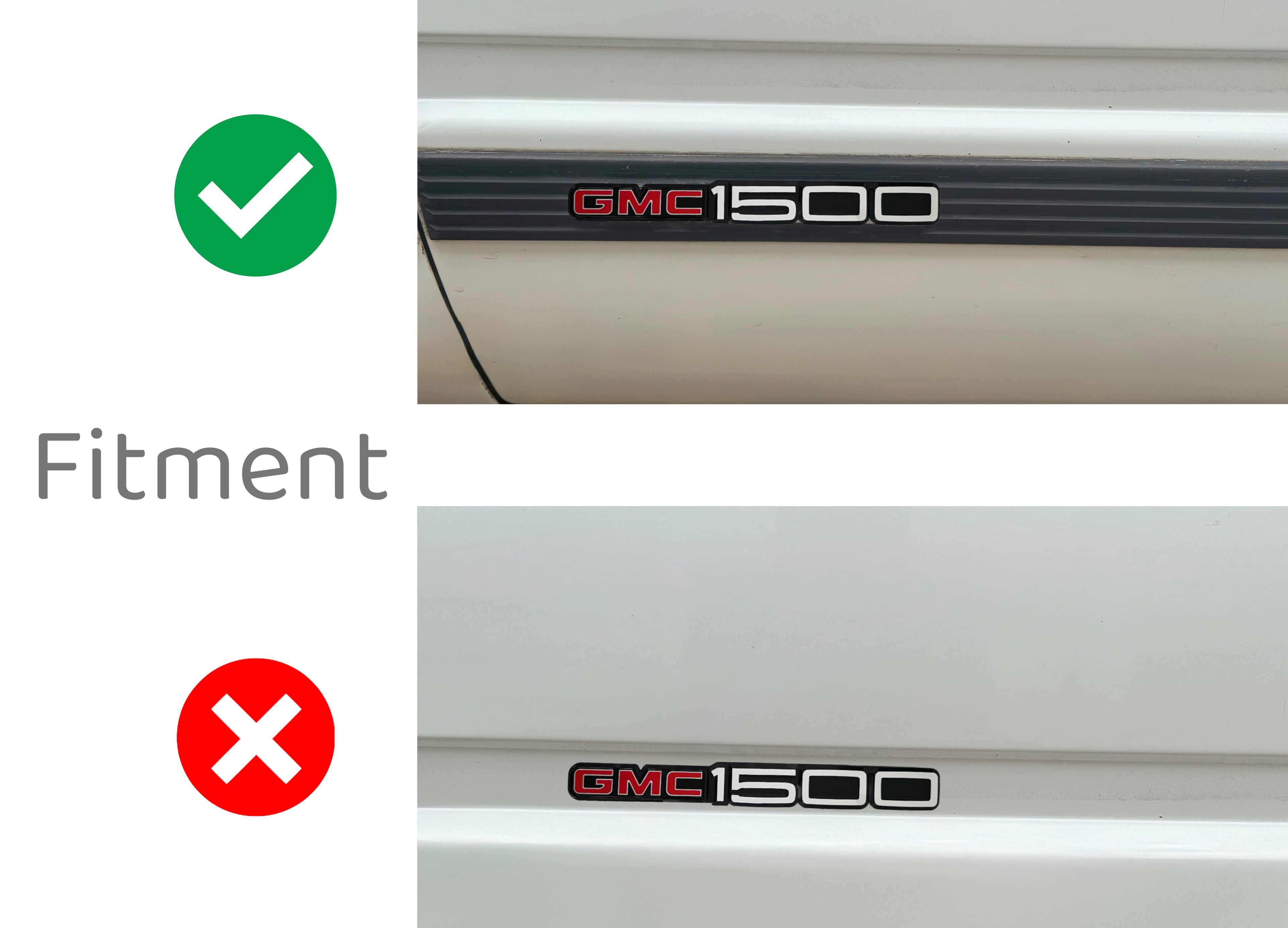1988-1998 GMC 1500 Sierra Pair of Door Emblems