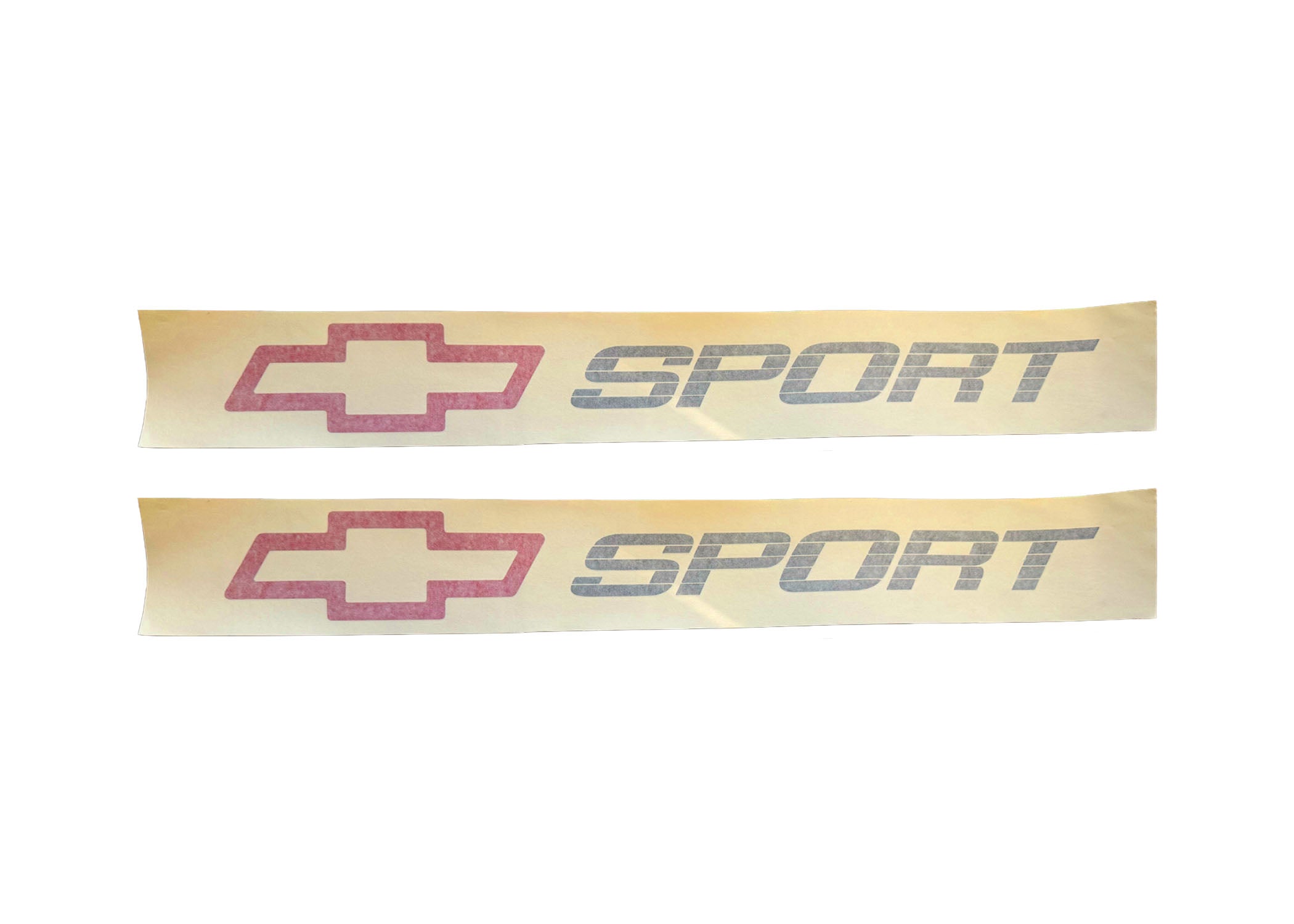 Chevrolet Sport Pair of Bed Decals(Original Medium Argent Color)